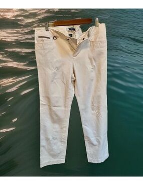 Lauren Ralph Lauren Classic Flare Leg Cotton Stretch Pants Sz 10